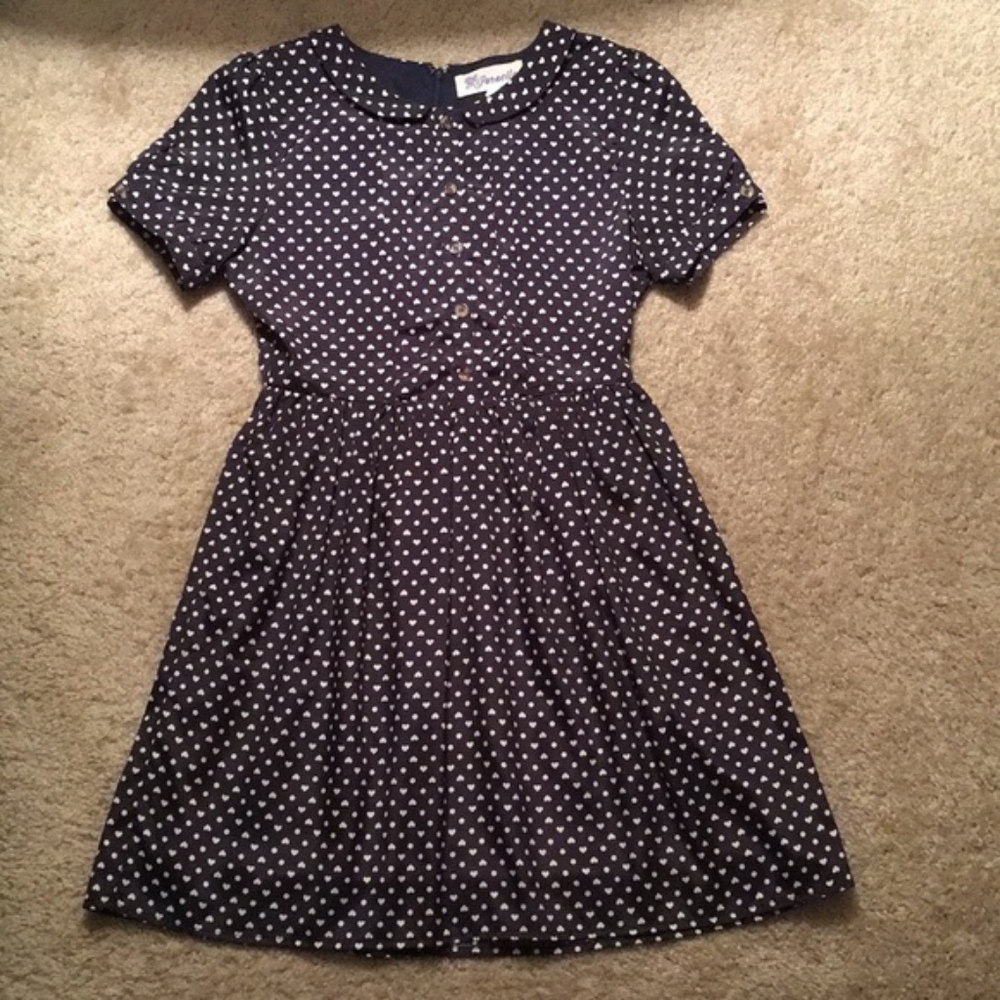 Paraella (Francesca’s) Navy and White Dress.
